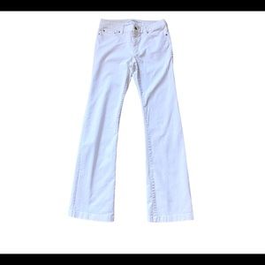 MICHAEL KORS Women’s 6 Long White Selma Flare Jeans